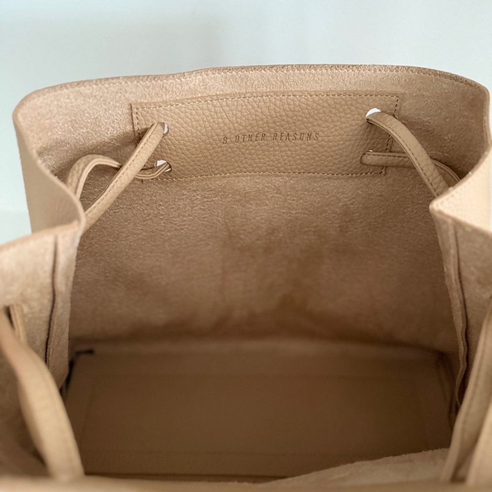 8 Other Reasons Tan Slouchy Vegan Leather Bag - Picture 6 of 9